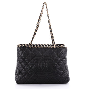 Chanel Chain Me Tote Quilted Calfskin Medium Black 2470312