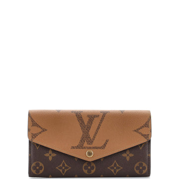 Louis Vuitton Sarah Wallet NM Reverse Monogram Giant and Monogram Canvas