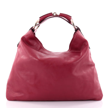 Gucci Horsebit Hobo Leather Large Red 2470601