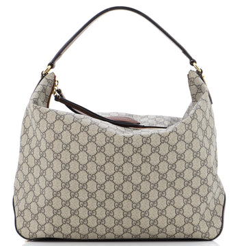 Gucci Chain Hobo GG Coated Canvas Large