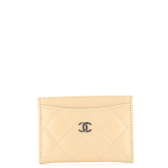 Chanel Classic Card Holder Quilted Caviar