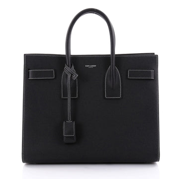Saint Laurent Sac de Jour NM Handbag Leather Small Black 2471101