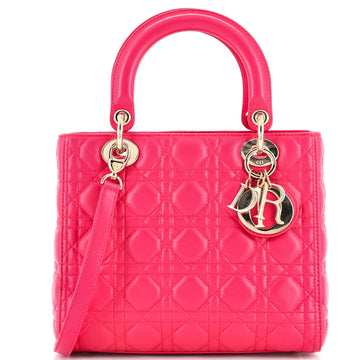 Christian Dior Lady Dior Bag Cannage Quilt Lambskin Medium