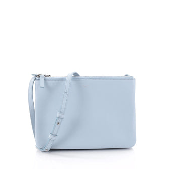 Celine Trio Crossbody Bag Leather Small Blue 2471401