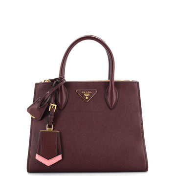 Prada Paradigme Tote Saffiano with City Calf Small