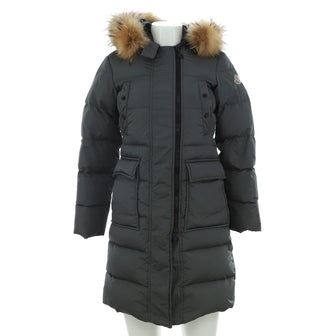 Moncler Women's Melina Coat Quilted Polyamide with Down and Fur