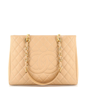 Chanel Grand Shopping Tote Quilted Caviar