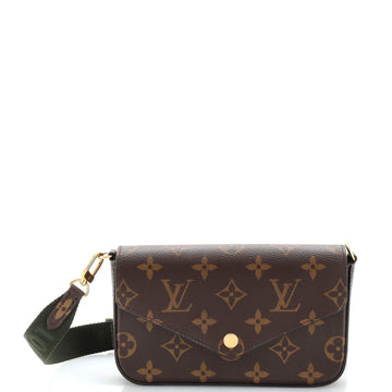 Louis Vuitton Felicie Strap & Go Handbag Monogram Canvas