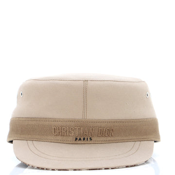 Christian Dior Logo Newsboy Cap Cotton Blend