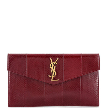 Saint Laurent Uptown Pouch Python