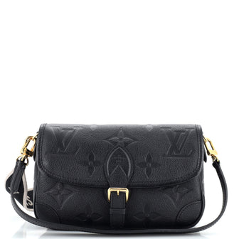 Louis Vuitton Diane NM Handbag Empreinte Leather Black 2471921