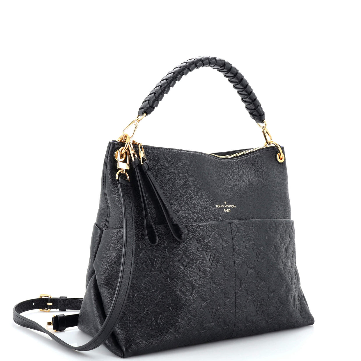 Louis Vuitton Maida Handbag Monogram Empreinte Leather Black 2471971