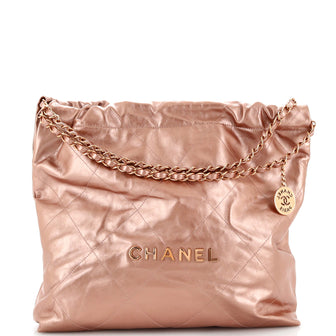 Chanel 22 Chain Hobo Quilted Calfskin Medium