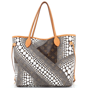 Louis Vuitton Neverfull Tote Limited Edition Kusama Waves Monogram Canvas MM