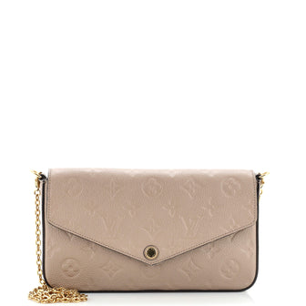 Louis Vuitton Felicie Pochette Monogram Empreinte Leather