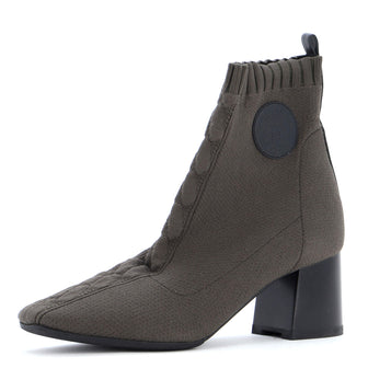 Hermes Women's Volver Ankle Boots Knit Fabric
