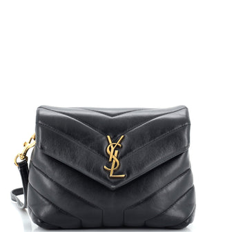 Saint Laurent Loulou Shoulder Bag Matelasse Chevron Leather Toy