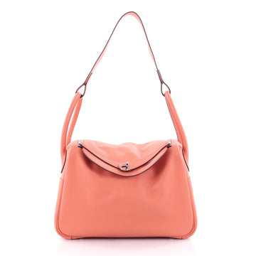 Hermes Lindy Handbag Evercolor 34 Pink 2472702