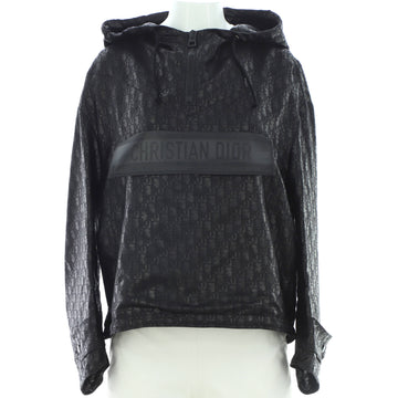 Christian Dior Women's Hooded Anorak Jacket Oblique Polyester and Cotton