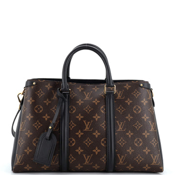 Louis Vuitton Soufflot Tote Monogram Canvas with Leather MM