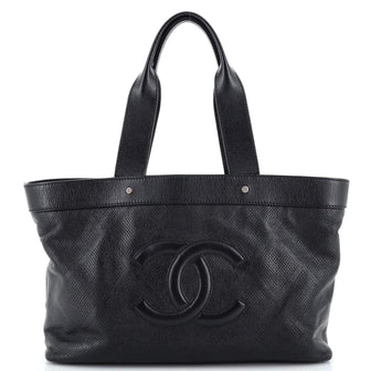 Chanel CC Tote Perforated Leather East West