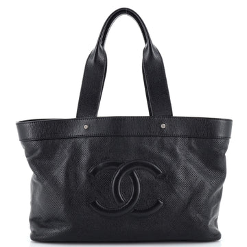 Chanel CC Tote Perforated Leather East West