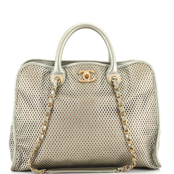 Chanel Up In The Air Convertible Tote Perforated Leather