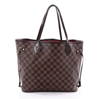 Louis Vuitton Neverfull NM Tote Damier MM Brown 2473301