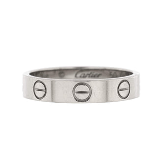 Cartier Love Wedding Band Ring 18K White Gold