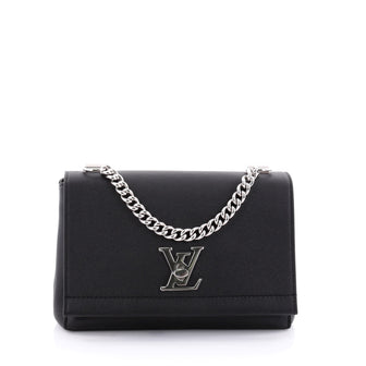 Louis Vuitton Lockme II Handbag Leather BB Black 2474201