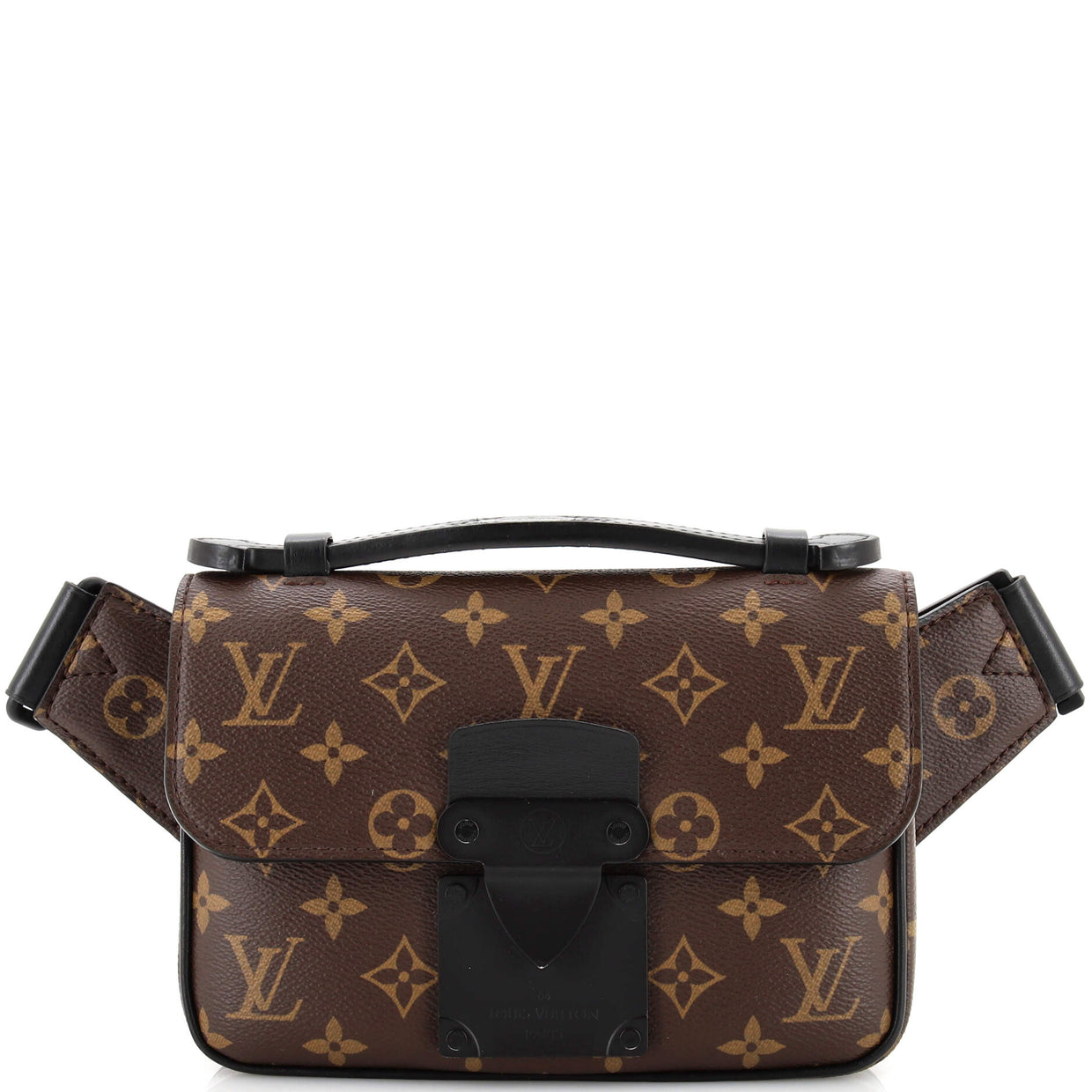 Louis Vuitton S Lock Sling Bag Macassar Monogram Canvas Brown 2474381 louis-vuitton-s-lock-sling-bag-macassar-monogram-canvas-brown-2474381