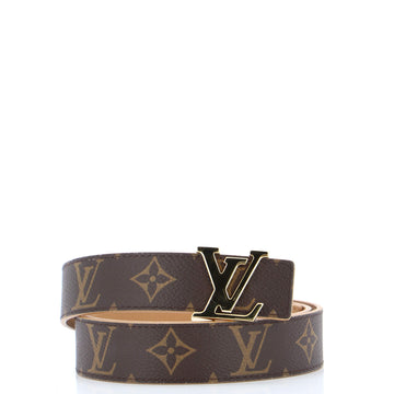 Louis Vuitton LV Initiales Reversible Belt Monogram Canvas and Leather Medium