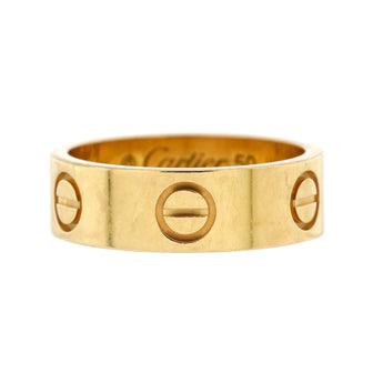Cartier Love Band Ring 18K Yellow Gold