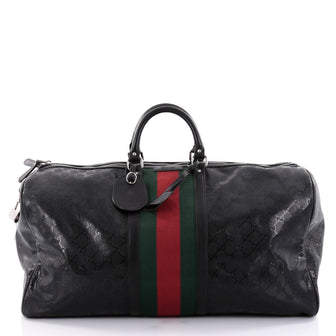 Gucci Web Duffle Bag GG Imprime Large Black 2474601