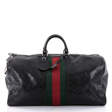 Gucci Web Duffle Bag GG Imprime Large Black 2474601