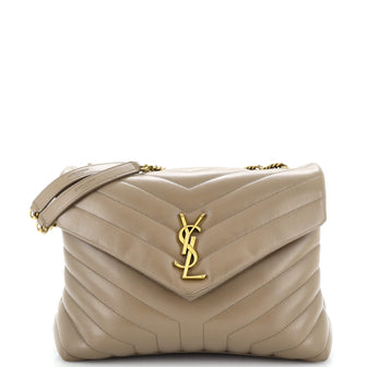 Saint Laurent Loulou Shoulder Bag Matelasse Chevron Leather Medium
