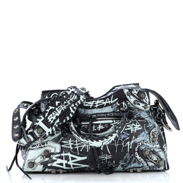 Balenciaga Neo Cagole Graffiti City Bag Leather Medium