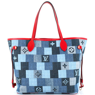 Blue Checkered Louis Vuitton Bag