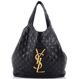 Saint Laurent Icare Shopping Tote Quilted Leather Maxi