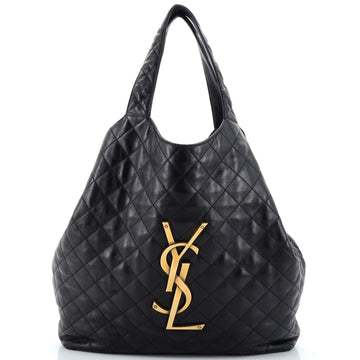 Saint Laurent Icare Shopping Tote Quilted Leather Maxi
