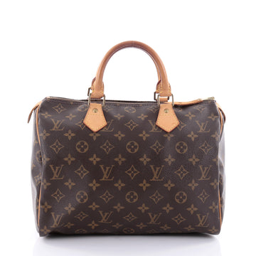 Louis Vuitton Speedy Handbag Monogram Canvas 30 Brown 2475303