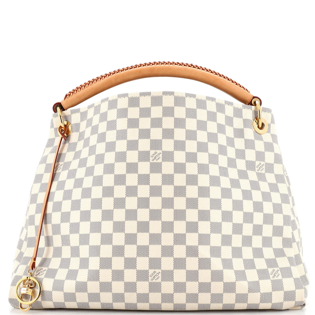 Artsy leather handbag Louis Vuitton White in Leather - 30847831