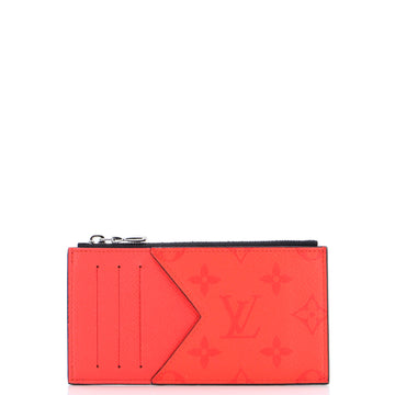 Louis Vuitton Coin Card Holder Monogram Taigarama