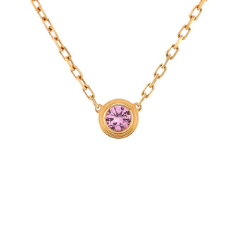 Cartier Cartier D'Amour 1 Pink Sapphire Necklace 18K Rose Gold