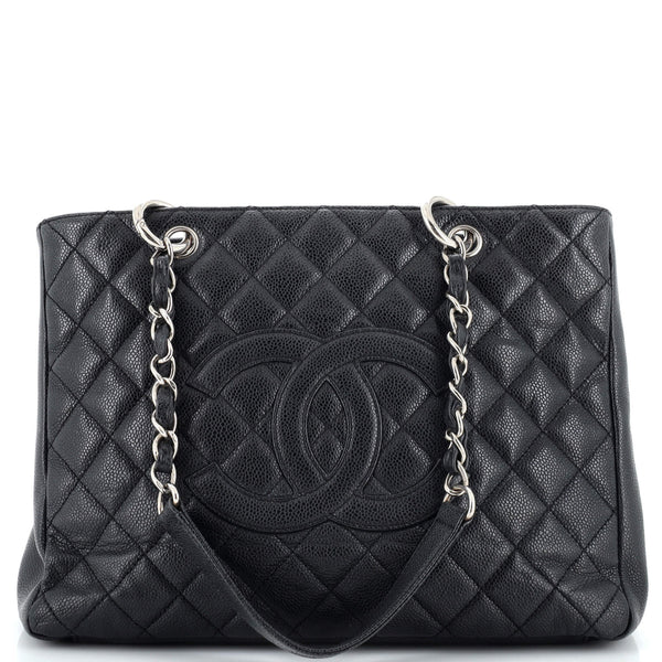 Chanel Grand Shopping Tote Quilted Caviar Black 2476071
