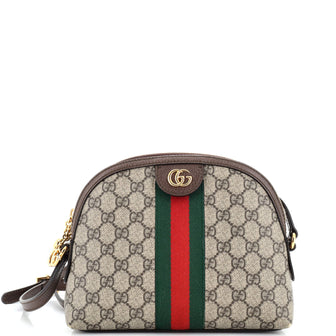 Gucci Ophidia Dome Shoulder Bag GG Coated Canvas Small