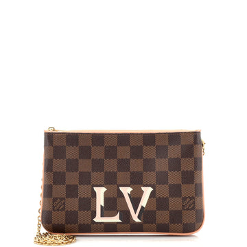 Louis Vuitton Double Zip Pochette Damier