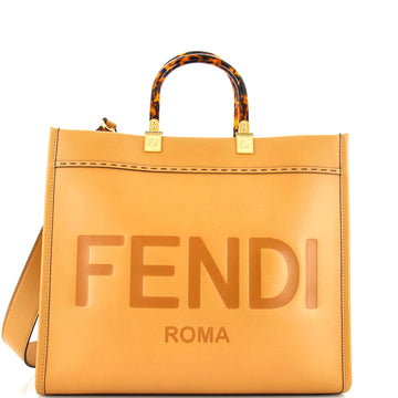 Fendi Sunshine Shopper Tote Leather Large