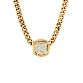 Louis Vuitton LV Maison Fondée en 1854 I.D. Necklace Metal