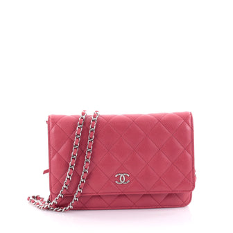 Chanel Wallet on Chain Quilted Caviar Red 2476801